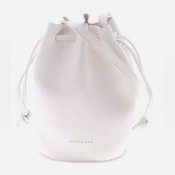 DEREK LAM white leather bucket minimalist quiet luxury bag - Picture 3 of 10